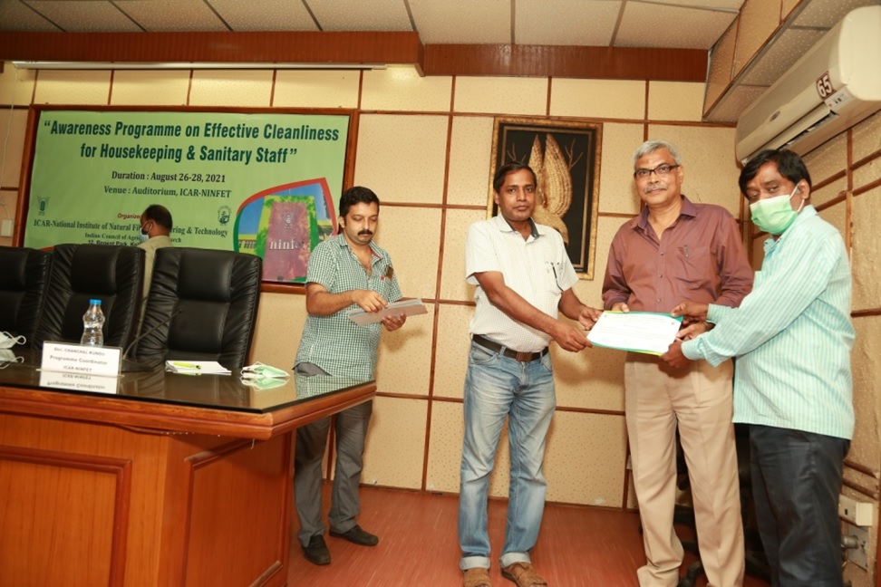 Distribution of Training Completion Certificate